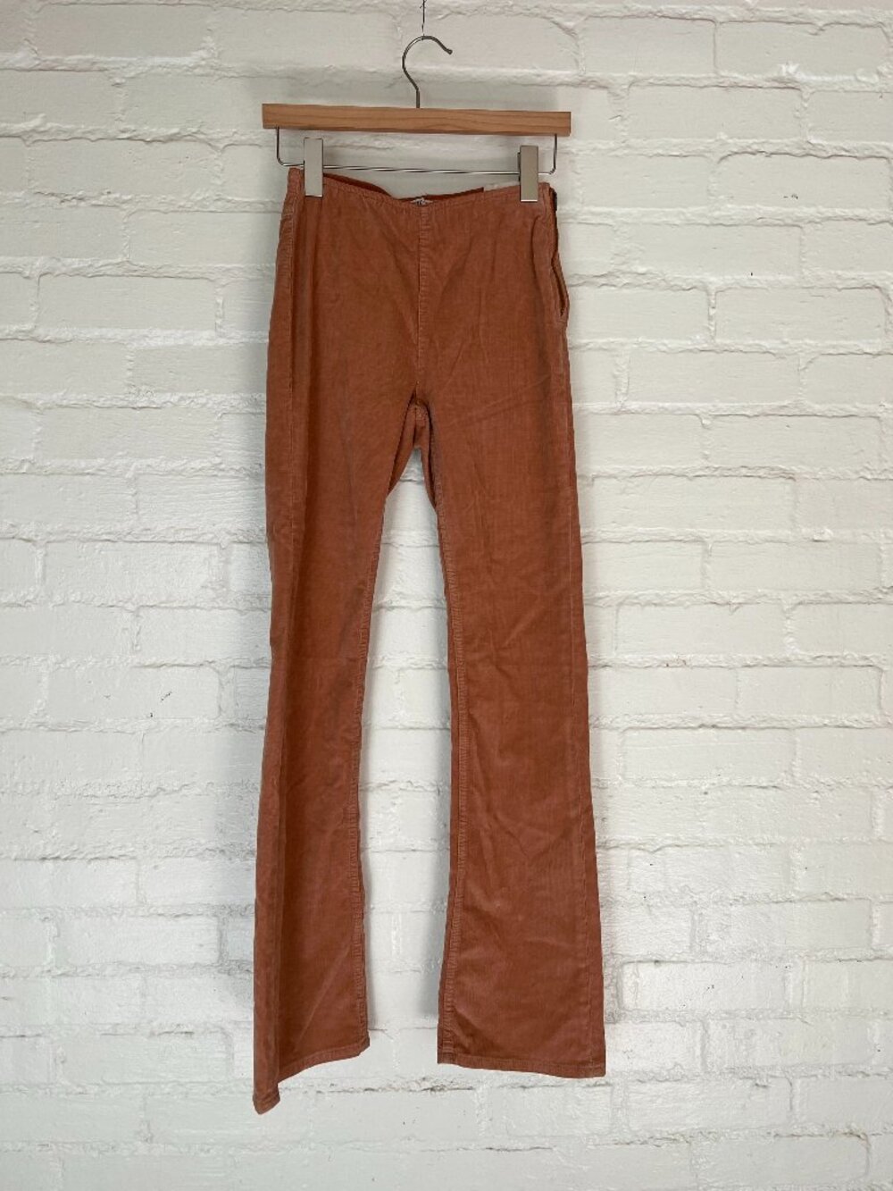 We The Free People Jenny High Rise Skinny Flare Cords Women 27 Peach Academia